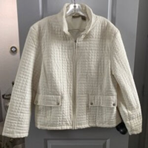 Women's Jane Ashley Quilted Jacket XL
White